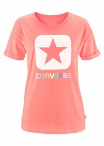 Converse, Damen D T-Shirt, Koralle