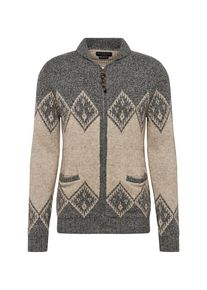 Jack & Jones JACK & JONES, Herren Cardigan, Hellbeige / Dunkelgrau