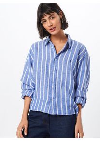 Polo Ralph Lauren, Damen Bluse 'LS WD CRP', Blau / Weiß