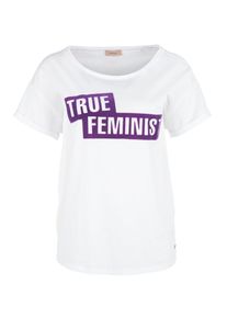 TRIANGLE, Damen Shirt, Dunkellila / Weiß
