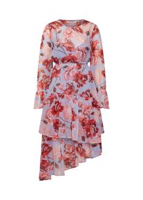 NA-KD, Damen Kleid, Blau / Rosa / Weiß