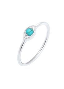 Elli, Damen Ring 'Evil Eye', Türkis / Silber