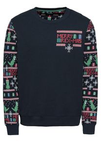Only & Sons Only & Sons, Herren Sweatshirt 'Onsrexmas', Rot / Schwarz