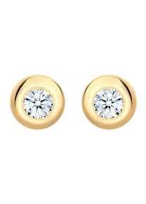 Diamore, Damen Ohrringe, Gold / Weiß