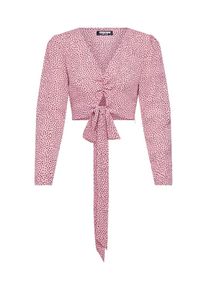 Fashion Union, Damen Bluse 'LAMB', Rosa / Burgunder