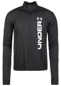 Under Armour, Herren Shirt 'UA Speed Stride Split', Schwarz / Wei&szlig;