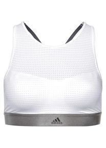 adidas Performance, Damen Sport-BH 'Halter Bra 2.0', Grau / Pastellgrün / Pastellpink / Weiß