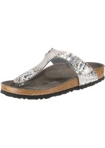 Birkenstock, Damen Zehentrenner 'Gizeh', Silber
