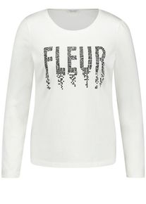 Gerry Weber, Damen T-Shirt 'Fleur', Schwarz / Weiß