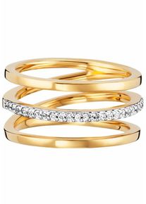 CAI Ca&iuml;, Damen Fingerring 'fluid curves', Gold
