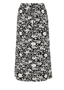 s.Oliver RED LABEL, Damen Maxirock, Schwarz / Wei&szlig;