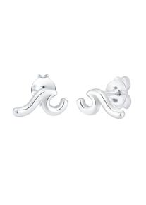 Elli, Damen Ohrringe 'Wellen', Silber
