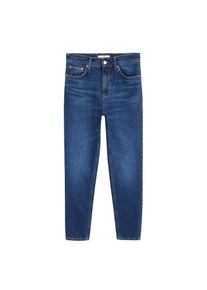 Mango, Damen Jeans 'Newmom', Dunkelblau