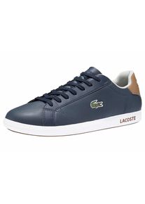 Lacoste, Herren Sneaker 'Graduate LCR3', Ultramarinblau / Braun