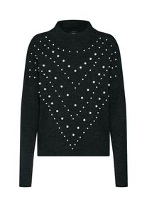 Only, Damen Pullover 'onlDESIRE PEARL L/S PULLOVER EX KNT', Dunkelgrau
