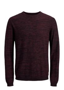 Jack & Jones JACK & JONES, Herren Strickpullover, Rotviolett / Schwarz