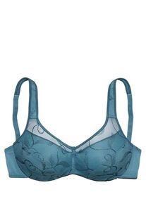 Petite Fleur, Damen Minimizer-BH (2 Stck.), Petrol / Weiß