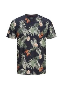 Jack & Jones JACK & JONES, Herren T-Shirt, Creme / Kobaltblau / Oliv / Koralle / Dunkelorange
