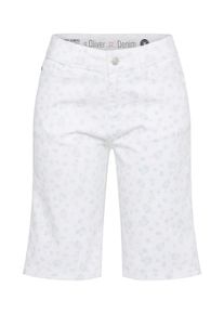 s.Oliver RED LABEL, Damen Bermuda, Hellblau / Offwhite