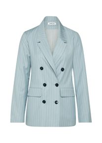 EDITED, Damen Blazer 'Danja', Hellblau / Perlwei&szlig;