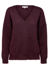 Selected Femme, Damen Wollpullover 'LIVANA', Weinrot