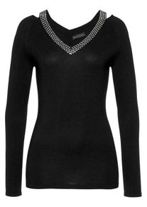 Melrose, Damen Pullover, Schwarz