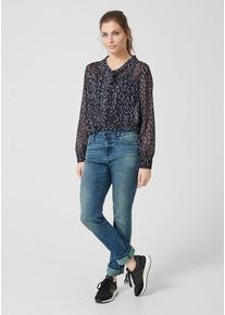 TRIANGLE, Damen Bluse, Kobaltblau / Taubenblau