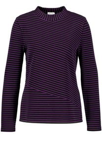 Gerry Weber, Damen Langarmshirt, Lila / Schwarz