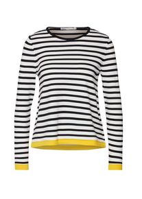 Only, Damen Pullover 'SUZANA', Gelb / Schwarz / Wei&szlig;