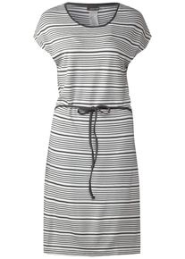 Street One, Damen Kleid, Dunkelgrau / Weiß
