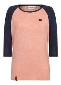 Naketano, Damen Shortsleeve 'Immer am ballern', Nachtblau / Rosa