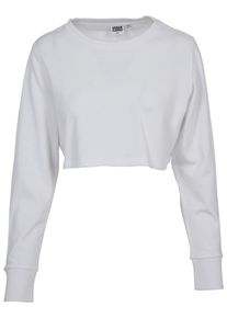Urban Classics, Damen Cropped Crew, Weiß