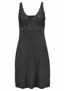 Lascana, Damen Neglig&eacute;e, Dunkelgrau