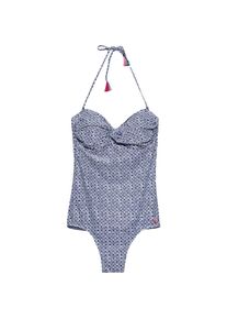 Esprit, Damen Badeanzug 'SAPPHIRE BEACH', Navy / Weiß