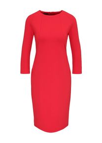 Apart, Damen Jerseykleid mit formgebenden Teilungsnähten, Rot