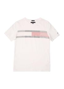 Tommy Hilfiger, Shirt 'ESSENTIAL FLAG TEE S/S', Pastellrot / Wei&szlig;