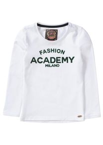 Vingino, M&auml;dchen Longsleeve 'Jezebel', Schwarz / Offwhite