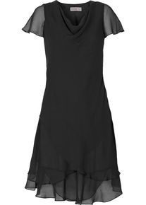 sheego Style, Damen Kleid mit Volants, Schwarz