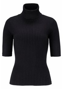 Boysen's BOYSEN'S, Damen Rollkragenpullover, Schwarz