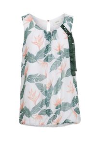 Cartoon, Damen Shirt, Creme / Grün / Weiß