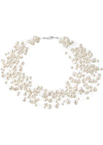 Christ, Damen Kette '87476111', Perlwei&szlig;