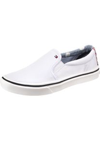 Tommy Hilfiger, Damen Slipper, Blau / Rot / Schwarz / Weiß