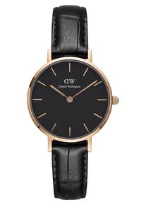 Daniel Wellington, Damen Uhr 'Petite 28 Reading DW00100223', Rosegold / Schwarz