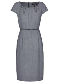 Daniel Hechter, Damen Kleid, Nachtblau / Weiß