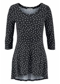 Boysen's BOYSEN'S, Damen Vokuhila-Shirt, Schwarz / Weiß