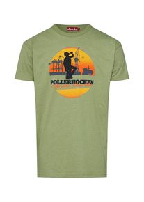 Derbe, Herren Shirt 'Pollerhocken', Gr&uuml;nmeliert