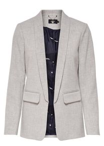 Only, Damen Einfarbiger Blazer, Grau