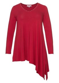 SheeGOTit, Damen Longshirt, Karminrot