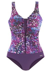 Lascana, Damen Badeanzug, Hellblau / Lila / Dunkellila / Rosa