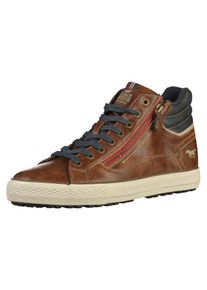 Mustang, Herren Stiefelette, Navy / Braun